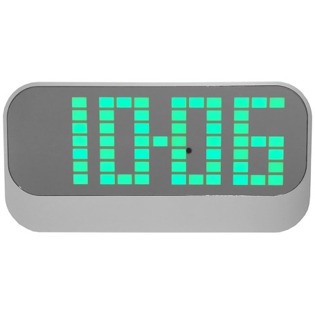 05034 - Ceas electronic, alarma, calendar, termometru, afisaj cu LED-uri, verde