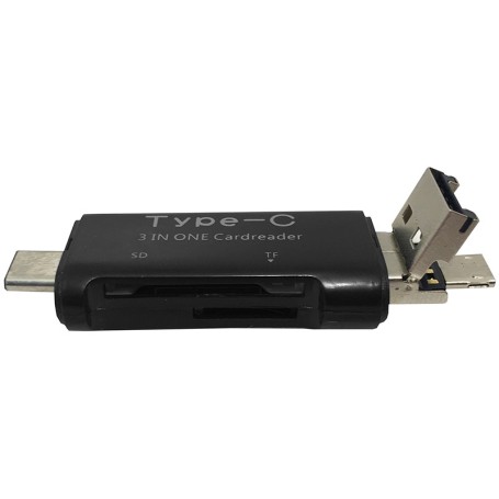 02196 - Cititor/inscriptor de carduri - SD, micro SD - micro USB/ Type-C