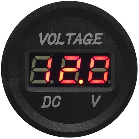 78145 - Voltmetru, af. dig. cu LED-uri, 3 dig. 5 - 30V, c.c., rosu