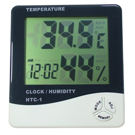 Tehnoelectric-05101 - Termometru, ceas si higrometru, cu afisaj LCD - HTC 1-Ceasuri, termometre, higrometre, digitale