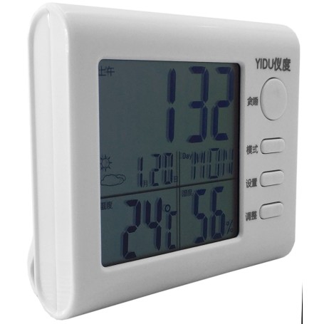 05150 - Termometru, ceas, higrometru, cu afisaj LCD