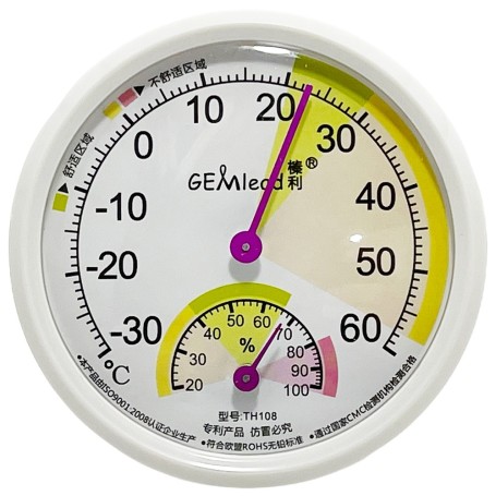 05117 - Termometru, higrometru analogic, -30…50°C, 20…100°C - TH118