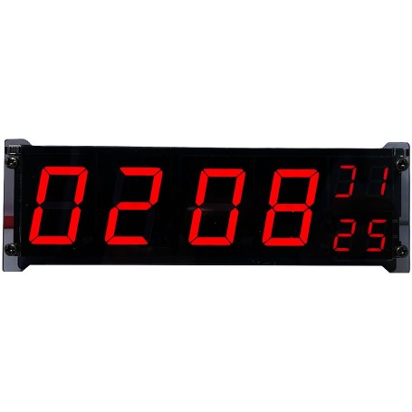 05217 - Ceas electronic, afisaj cu LED-uri, alarma, termometru, calendar, Wifi