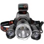 09188 - Lanterna, fixare pe cap, 3 LED-uri T6+COB, (HIGH POWER), 5000LM, 2x18650