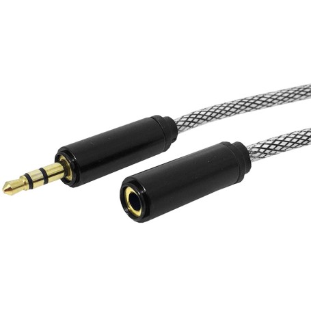 Tehnoelectric-06077 - Cablu A/V, jack, tata, 3,5mm, 3 ct. → jack, mama, 3,5mm, 3 ct. - 90cm-Cabluri