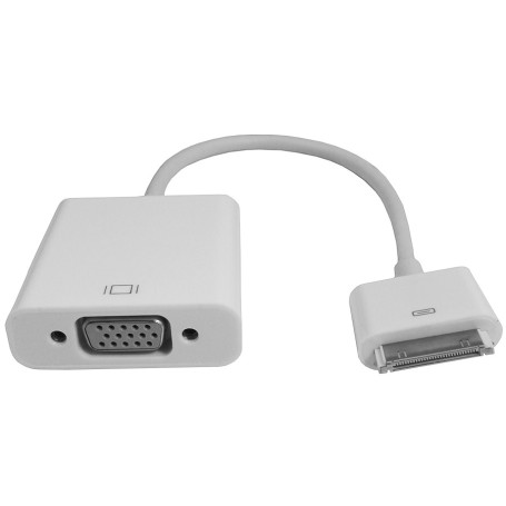 06124 - Convertor/adaptor, comp. iPad3, tata → VGA, mama - 20cm