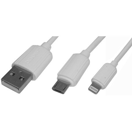 74353 - Cablu de alim./date, USB A, tata → micro USB, tata/comp. iPhone 5/6 - 1m