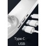 77210 - Stand de incarcare fara fir (wireless), 6 in 1 pentru iPhone Lightning/Apple Watch/AirPods/, Type-c, Micro USB - negru