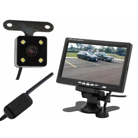 09878 - Set camera video marsarier fara fir (wireless), display LCD 7 Inch - AK307