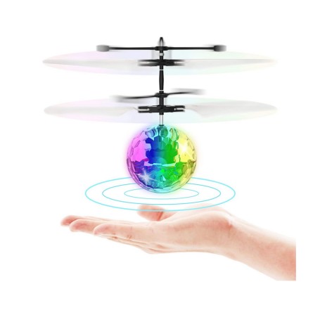 05434 - Flying ball, mingiuta care zboara, control cu mana, lumina RGB, acumulator incorporat - AG362D