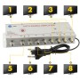 05304 - Amplificator de semnal TV ,CATV,  Spliter cu 8 iesiri