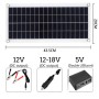 77603 - Panou solar fotovoltaic monocrystalline, 510x280mm, 12-18V - 100W