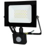 59524 - Reflector cu LED-uri, senzor de miscare (PIR), 220V/30W - lumina alb/neutru, negru - 307-239