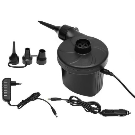 05505 - Pompa electrica pentru umflat si dezumflat saltele, piscine, colace, 12V/220V, putere 100W