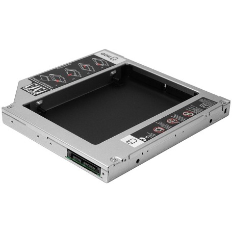 Tehnoelectric-02530 - Rack intern (caddy) - HDD/SSD SATA 2,5", pentru laptop, 12.7mm-Adaptoare pentru HDD-uri externe, rack-uri externe