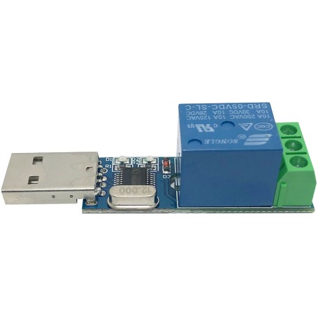 03742 - Kitt-uri - Modul, releu pe cablaj, 1 canal, intrare USB, (LCUS), CH340T - 5V